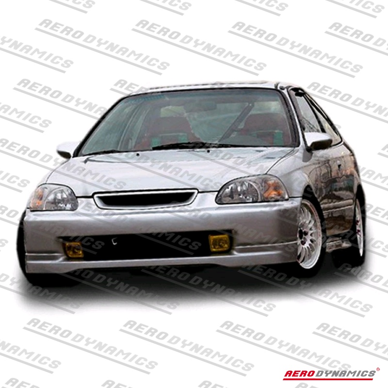 AERODYNAMICS - Honda Civic Bumperlip Front CTR PU (1995-1998) 3 bl cv96 ctr f pu 3 1