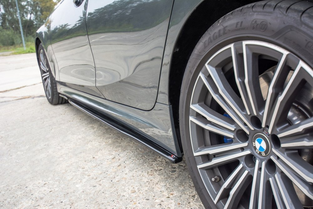 Maxton Design BMW 3 Series MSport Side Skirt Extensions - Gloss (G20 2018-2022) 2 bm 3 20 mpack sd1g c