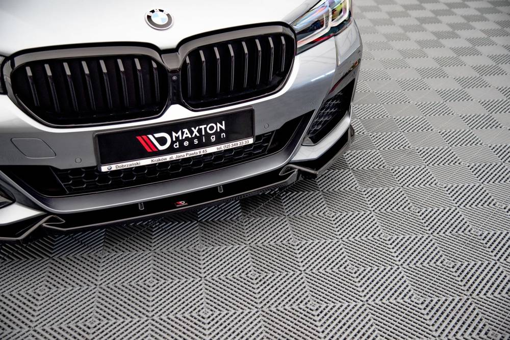 Maxton Design BMW 5 Series G30 Msport Front Lip V1 - Gloss (Facelift 2020-2023) 2 bm 5 g30f mpack fd1g c