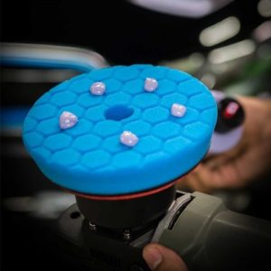 CHEMICAL GUYS - Blue Hex Logic Quantum Soft Polishing Pad (5.5" and 6.5") 12 CHEMICAL GUYS - Blue Hex Logic Quantum Soft Polishing Pad (5.5" and 6.5")