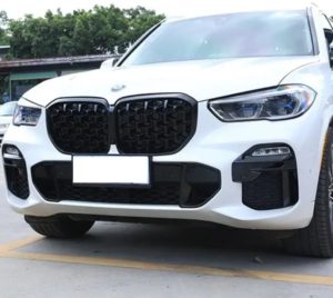 BMW X5 Black Grilles - Diamond Style Gloss Black (G05 2018-2022)