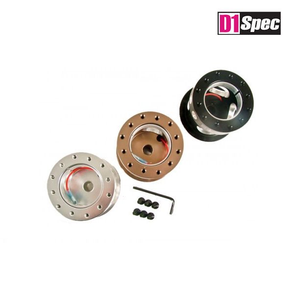 D1 Racing Spec Steering Wheel Adapter Long Black (Civic 91-96/Del Sol/Integra) 3 d1 swa l 3 1 1