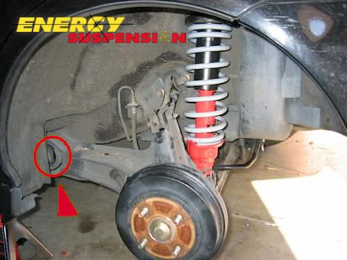 Energy Suspension Rear Trailing Arm Bushing Red (Prelude 92-01) 3 en 16.7105 2 1 1