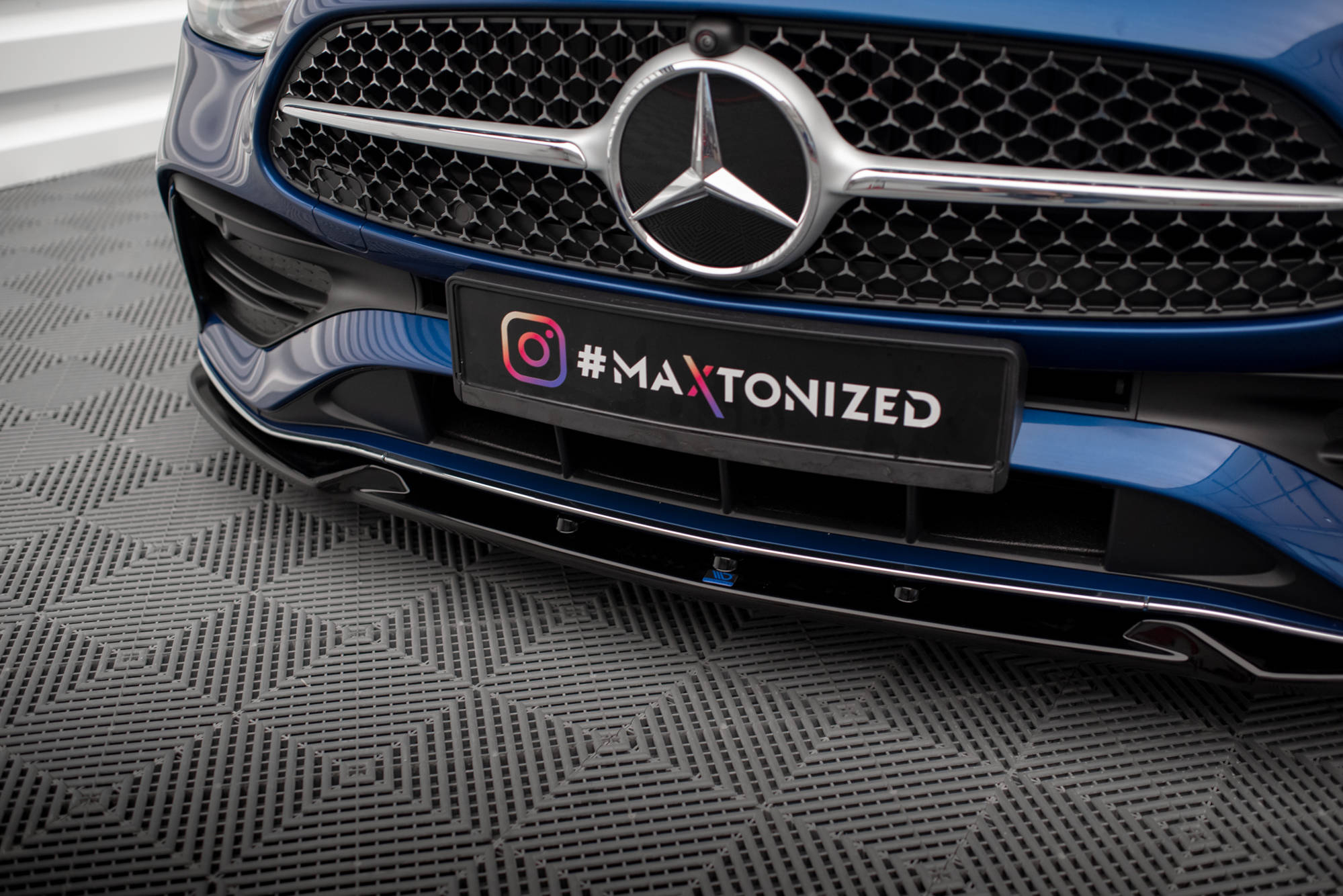 Maxton Design Mercedes C-Class AMG-Line Front Lip - Gloss (W206 2021+) 2 eng pl front splitter v 1 mercedes benz c amg line w206 17711 6