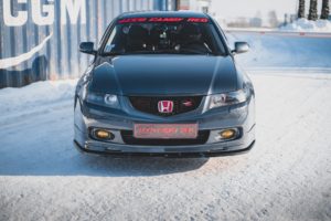 Maxton Design Honda Accord Type-S/Euro R Front Lip V2 - Gloss (Mk7 2002-2007) 11 eng pl front splitter v 2 honda accord mk7 type s 13259 5