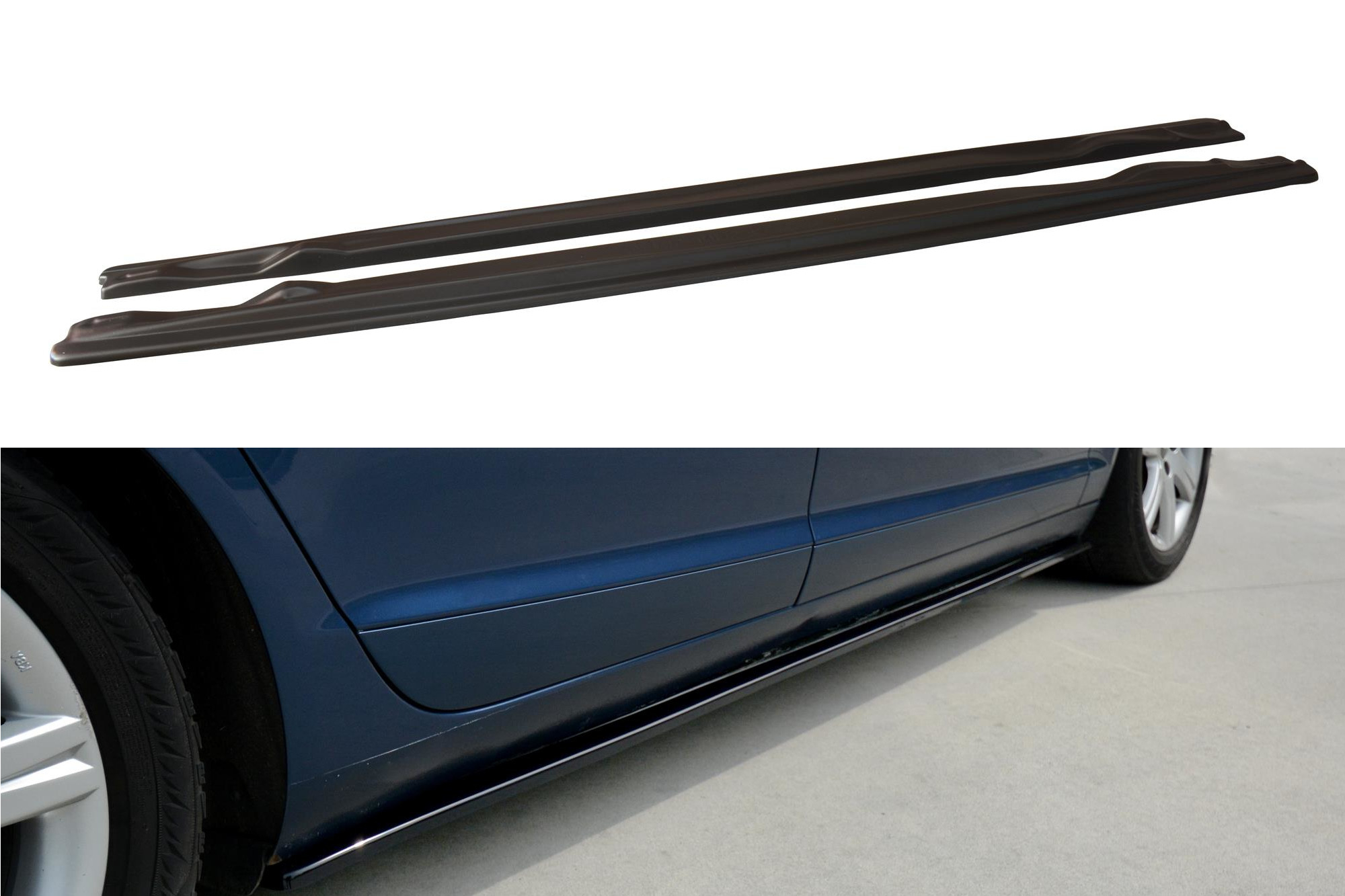 Maxton Design Audi A6 Side Skirt Extensions (C6) 4 eng pl side skirts diffusers audi a6 c6 s line preface facelift 2079 12