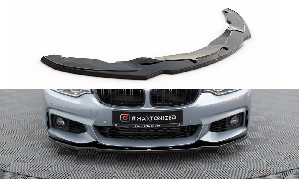 Maxton Design BMW 4-Series F32/F36 MSport Front Lip V.1 - Gloss (2013-2020) 7 Maxton Design BMW 4-Series F32/F36 MSport Front Lip V.1 - Gloss (2013-2020) - Image 7