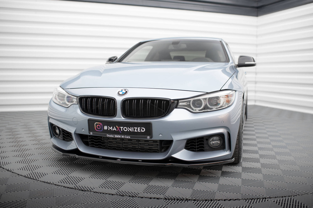 Maxton Design BMW 4-Series F32/F36 MSport Front Lip V.1 - Gloss (2013-2020) 1 BMW 4-Series F32/F36 MSport Front Lip