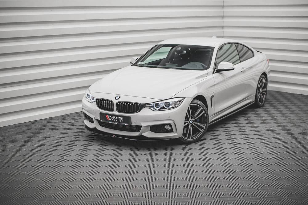 Maxton Design BMW 4 Series F32 MSport Front Lip V.2 - Gloss (2013-2020) 2 Maxton Design BMW 4 Series F32 MSport Front Lip V.2 - Gloss (2013-2020) - Image 2