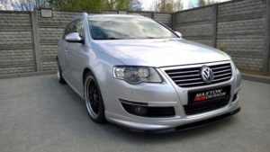 Maxton Design VW Passat B6 R-line Front Lip - Gloss Black Add On (2005-2011) 15 VW-PA-3C-RLINE-FD1G
