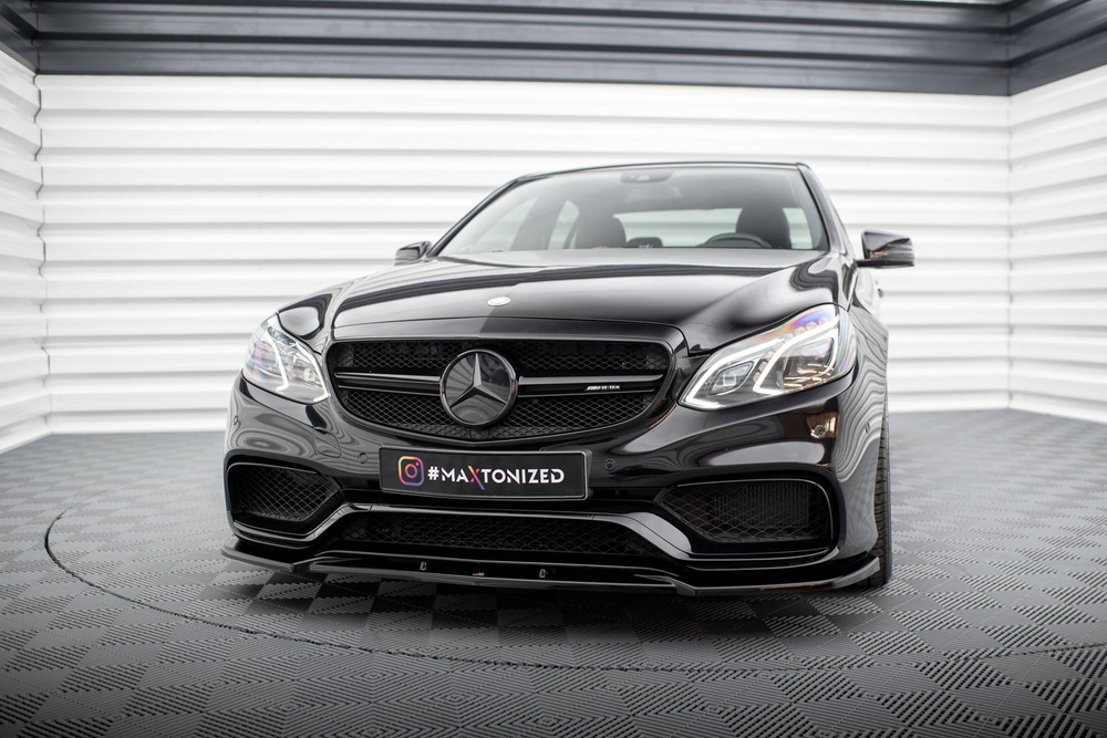 Maxton Design Mercedes E-Class AMG Front Splitter - Gloss (Facelift W212 2012-2016) 6 Maxton Design Mercedes E-Class AMG Front Splitter - Gloss (Facelift W212 2012-2016) - Image 6