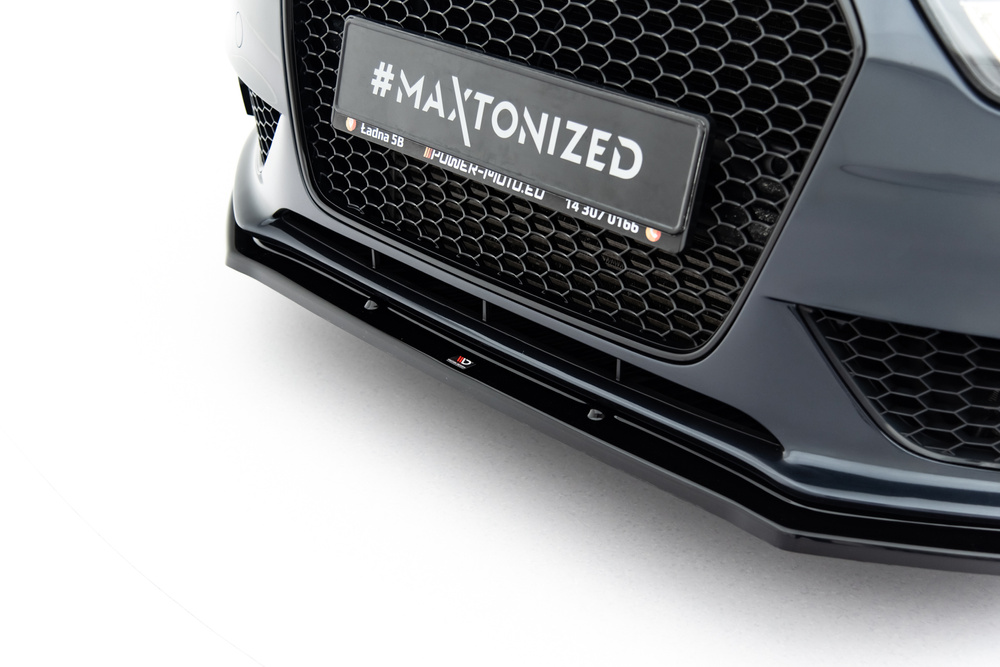 Maxton Design Audi A4 Front Lip v1- Gloss Black (B8.5 2011-2015) 6 Maxton Design Audi A4 Front Lip v1- Gloss Black (B8.5 2011-2015) - Image 6