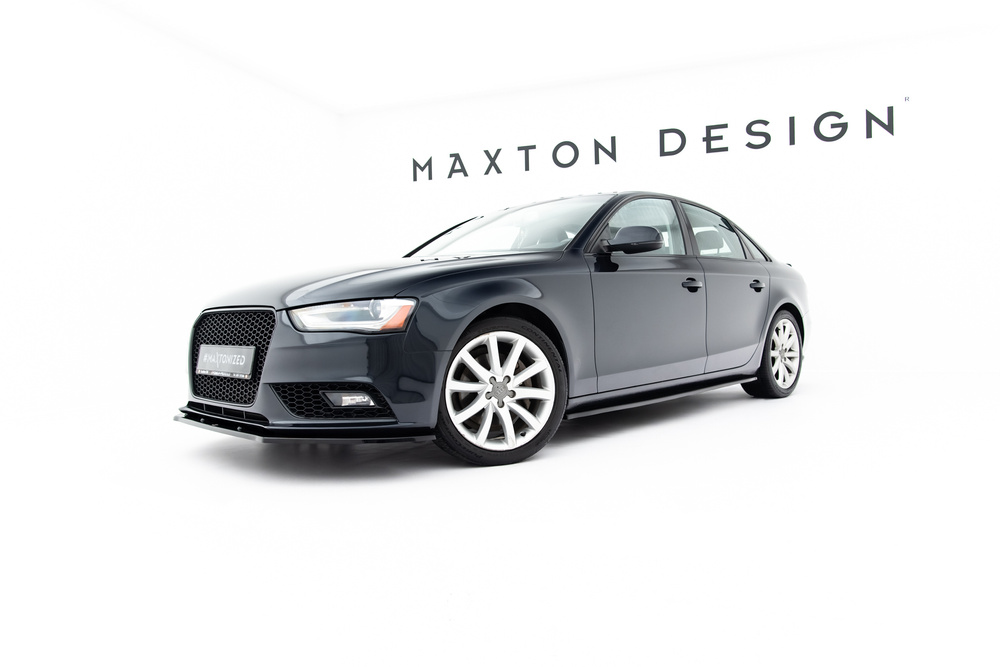 Maxton Design Audi A4 Front Lip v1- Gloss Black (B8.5 2011-2015) 5 Maxton Design Audi A4 Front Lip v1- Gloss Black (B8.5 2011-2015) - Image 5