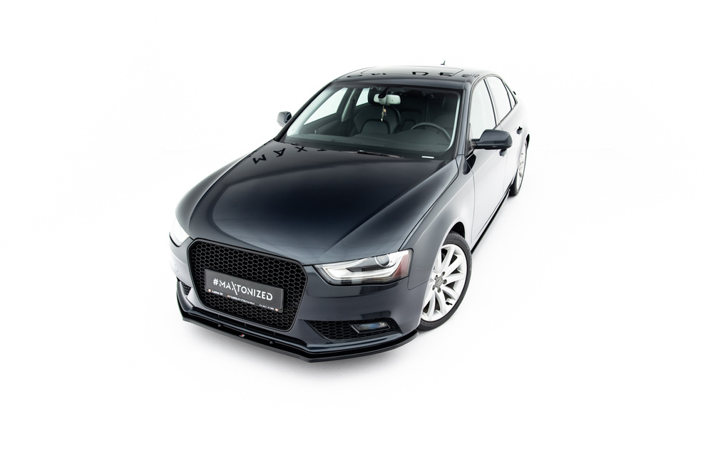 Maxton Design Audi A4 Front Lip v1- Gloss Black (B8.5 2011-2015) 8 Maxton Design Audi A4 Front Lip v1- Gloss Black (B8.5 2011-2015) - Image 8