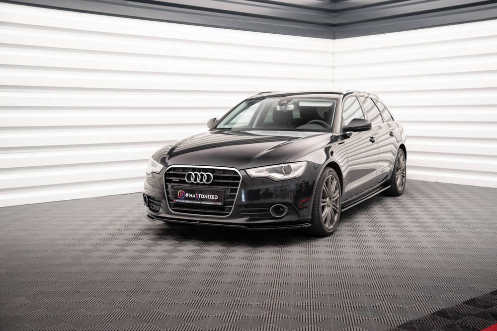Maxton Design Audi A6 Saloon Front Lip V.1- Gloss (C7 2011-2014) 5 Maxton Design Audi A6 Saloon Front Lip V.1- Gloss (C7 2011-2014) - Image 5