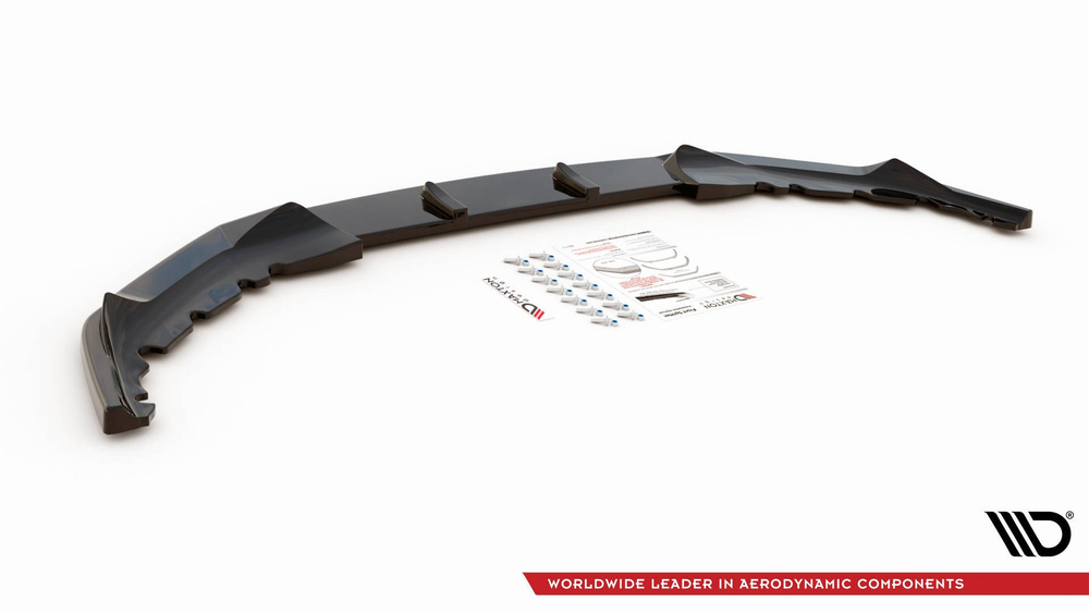 Maxton Design BMW 5 Series G30 Msport Front Lip V1 - Gloss (Facelift 2020-2023) 4 Maxton Design BMW 5 Series G30 Msport Front Lip V1 - Gloss (Facelift 2020-2023) - Image 4