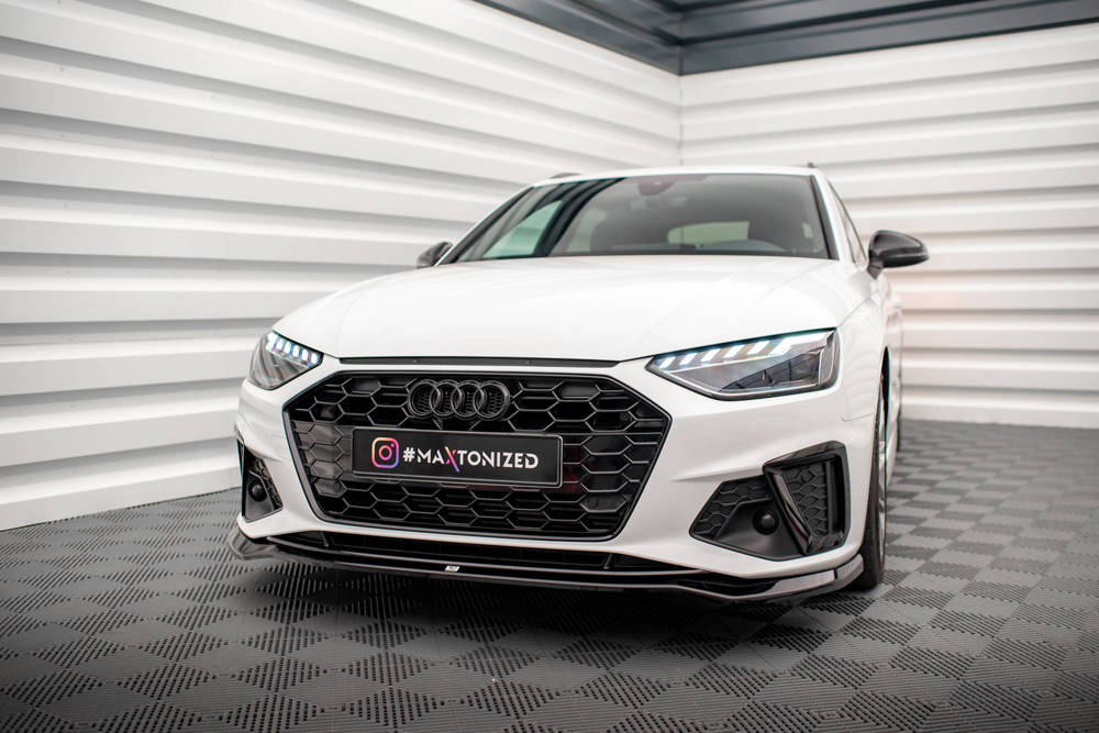 Maxton Design Audi A4 S-Line Front Splitter V.2 - Gloss (B9 Facelift 2019-2024) 6 Maxton Design Audi A4 S-Line Front Splitter V.2 - Gloss (B9 Facelift 2019-2024) - Image 6