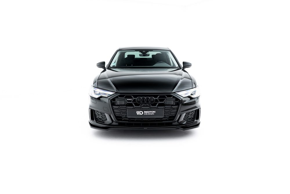 Maxton Design Audi A6 Sline Front Lip v2 - GLOSS BLACK (C8 2019-2025) 5 Maxton Design Audi A6 Sline Front Lip v2 - GLOSS BLACK (C8 2019-2025) - Image 5