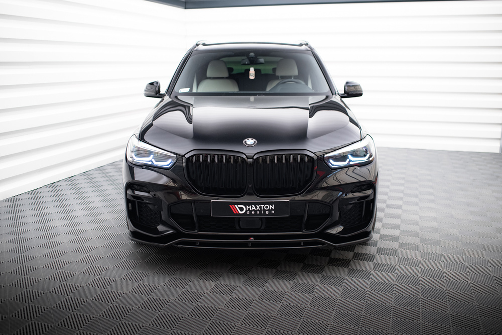 Maxton Design BMW X5 G05 Msport Front Lip v1 - Gloss Black (2018-2022) 4 Maxton Design BMW X5 G05 Msport Front Lip v1 - Gloss Black (2018-2022) - Image 4