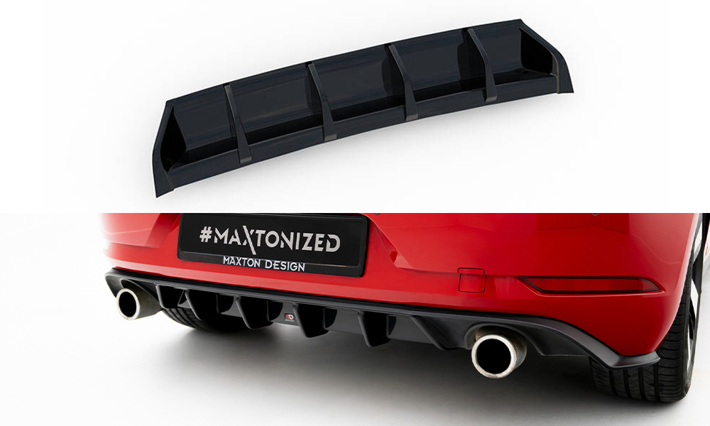 Maxton Design VW Golf 7.5 GTi Rear Valance - Gloss (Facelift Mk7 2016-2020) 6 Maxton Design VW Golf 7.5 GTi Rear Valance - Gloss (Facelift Mk7 2016-2020) - Image 6