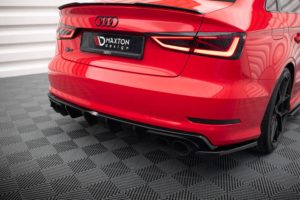 Maxton Design Audi A3 13-16 S-Line Saloon Rear Diffuser - GLOSS BLACK (2013-2016) 17 Maxton Design Audi A3 13-16 S-Line Saloon Rear Diffuser - GLOSS BLACK