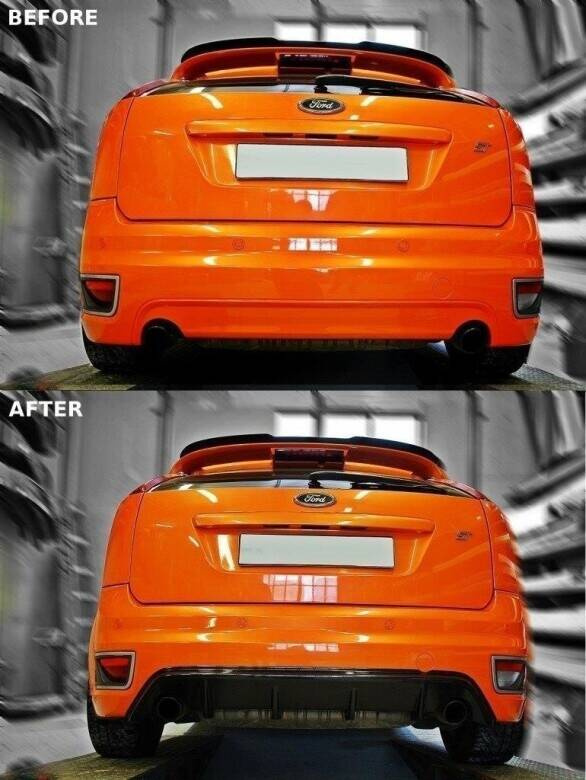 Maxton Design Ford Focus ST Rear Diffuser - Gloss (Mk2 2005-2007) 2 Maxton Design Ford Focus ST Rear Diffuser - Gloss (Mk2 2005-2007) - Image 2
