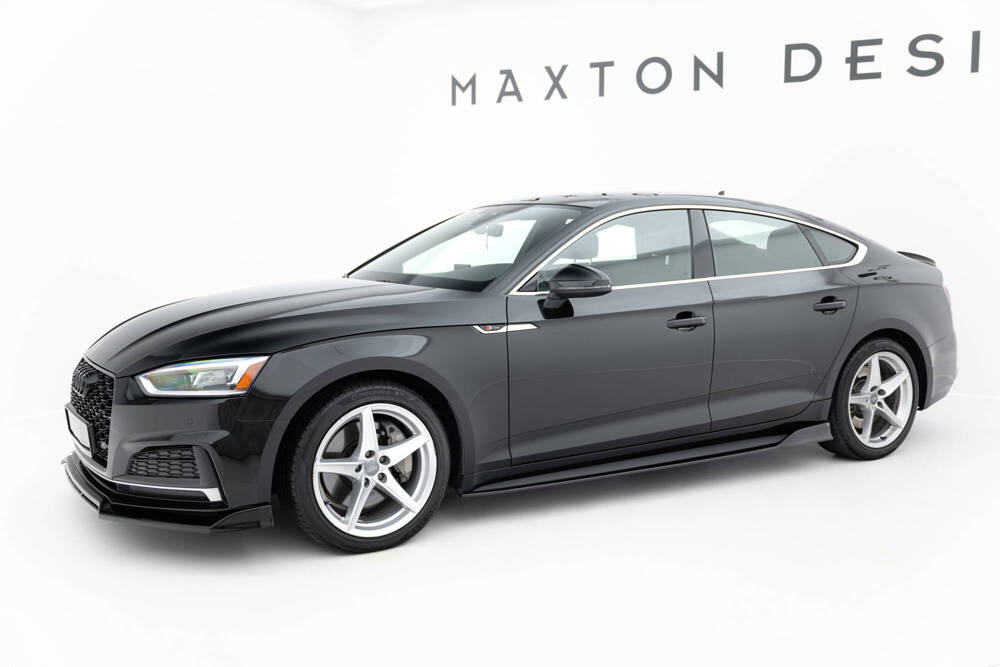 Maxton Design Audi A5 S-Line Sportback Side Skirt Extensions - Gloss (F5) (2017-2019) 1 Maxton Design Audi A5 S-Line Sportback Side Skirt Extensions - Gloss (F5)