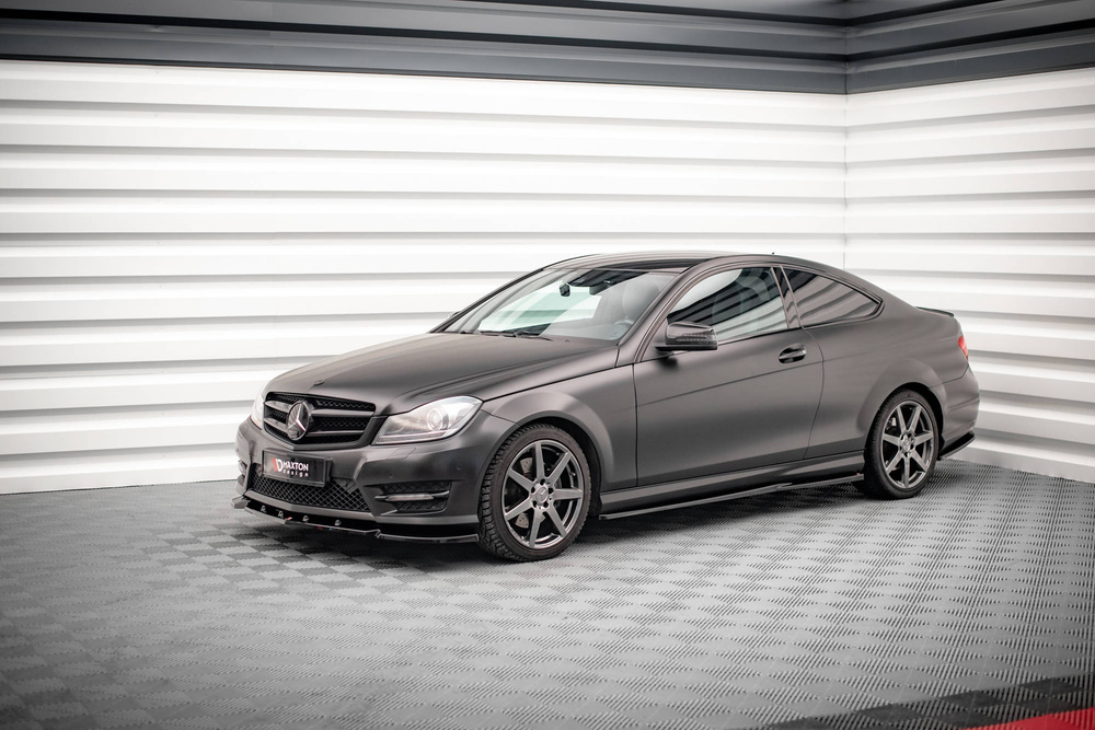 Maxton Design Mercedes C-Class AMG-Line Side Skirt Extensions - Gloss (Facelift W204 2007-2014) 6 Maxton Design Mercedes C-Class AMG-Line Side Skirt Extensions - Gloss (Facelift W204 2007-2014) - Image 6