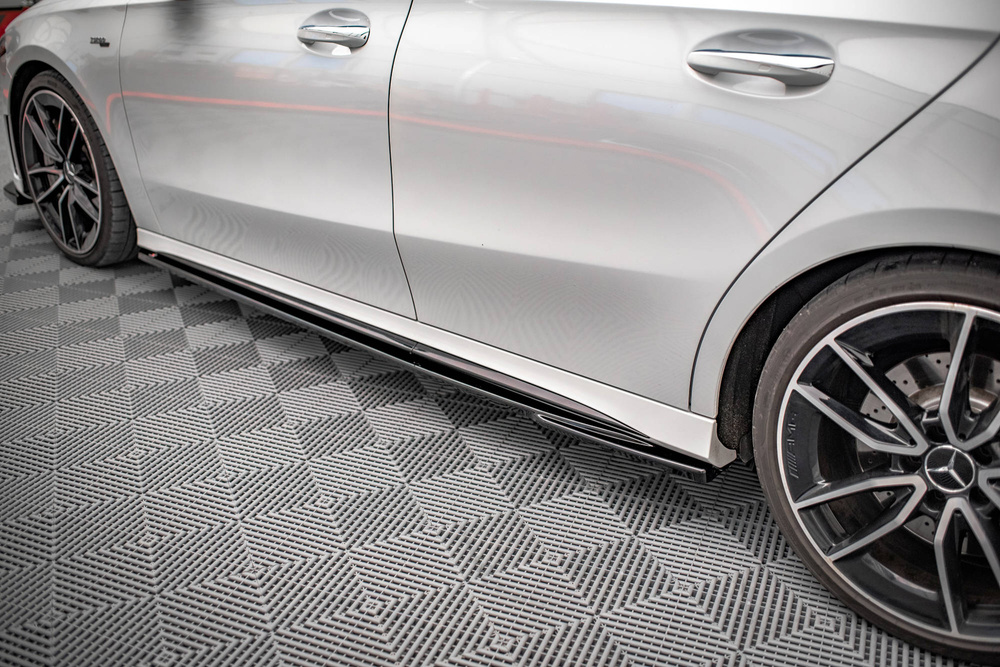 Maxton Design Mercedes A-Class AMG/AMG-Line Side Skirt Extensions V2- Gloss (W177 2018-2023) 5 Maxton Design Mercedes A-Class AMG/AMG-Line Side Skirt Extensions V2- Gloss (W177 2018-2023) - Image 5
