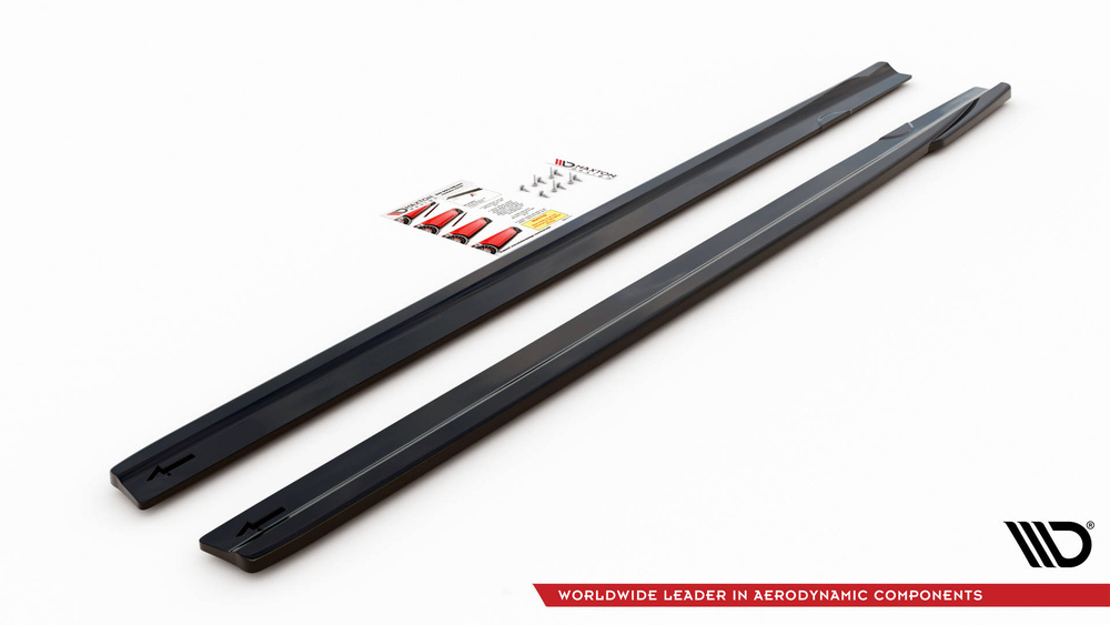 Maxton Design Mercedes A-Class AMG/AMG-Line Side Skirt Extensions V2- Gloss (W177 2018-2023) 3 Maxton Design Mercedes A-Class AMG/AMG-Line Side Skirt Extensions V2- Gloss (W177 2018-2023) - Image 3