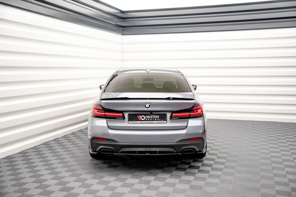 Maxton Design BMW 5 Series G30 MSport Rear Splitter - Gloss (Facelift 2020-2023) 2 eng pm central rear splitter bmw 5 g30 facelift m pack 12505 3
