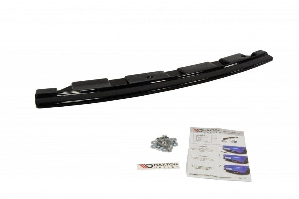 Maxton Design BMW 5 Series F11 MSport Rear Splitter - Gloss (2010-2017) 2 eng pm central rear splitter for bmw 5 f11 m pack without vertical bars fits two double exhaust ends 1029 2