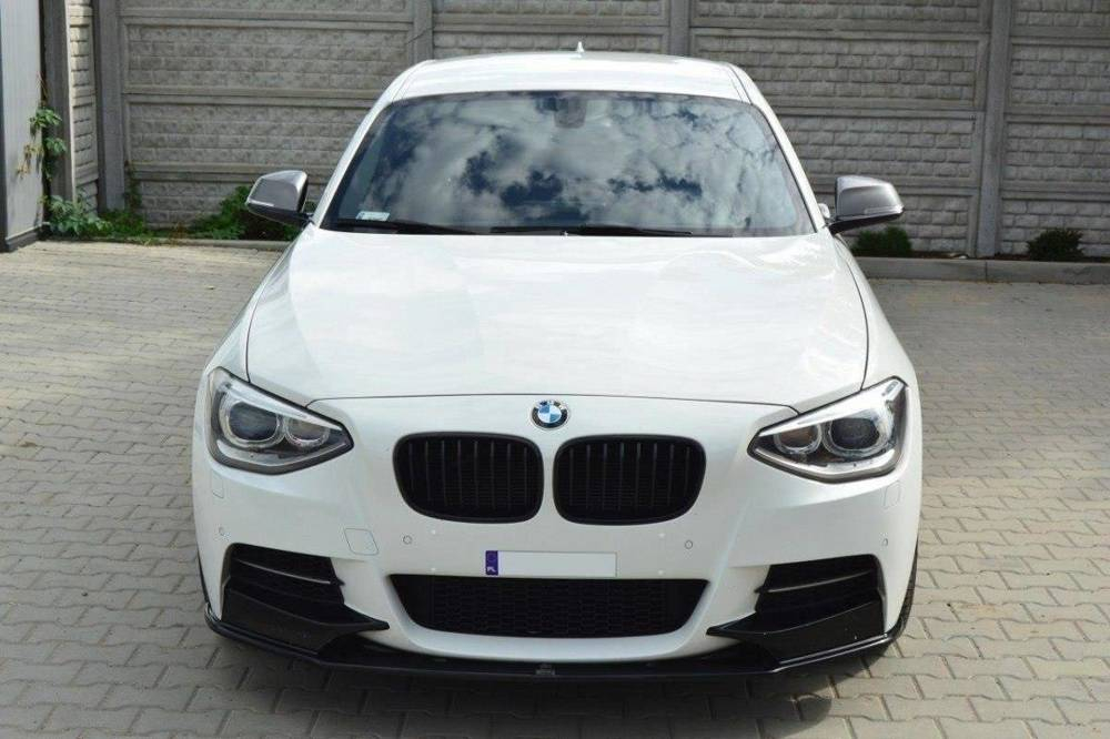 Maxton Design BMW 1 Series F20 11-15 MSPORT Front Lip - Gloss Black (2011-2015) 4 eng pm front splitter bmw 1 f20 f21 m power preface 669 2