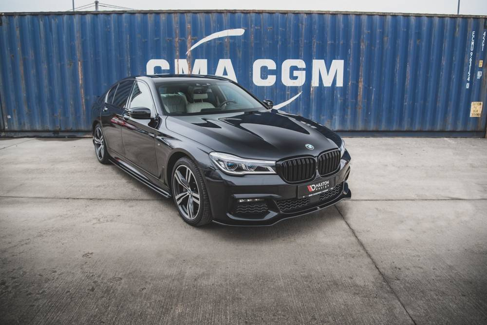 Maxton Design BMW 7 Series G11 MSport Front Lip V1 - Gloss (2015-2018) 1 BMW 7 Series G11 MSport Front Lip