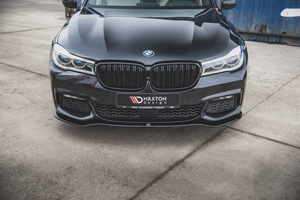 Maxton Design BMW 7 Series G11 MSport Front Lip V1 - Gloss (2015-2018) 2 eng pm front splitter v 1 for bmw 7 m pack g11 12284 5