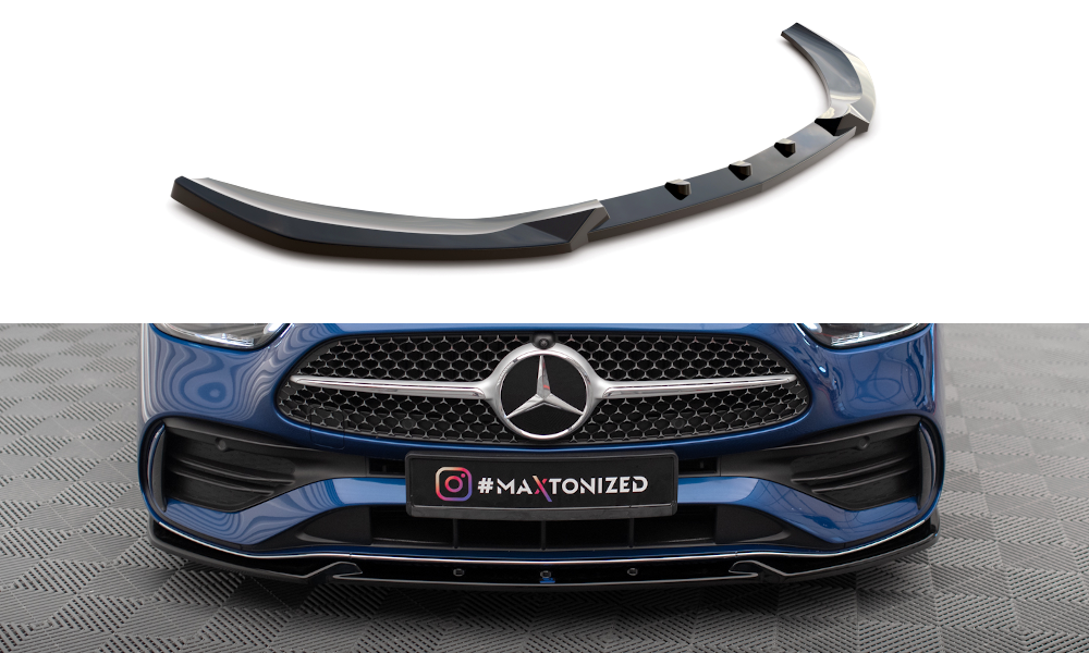 Maxton Design Mercedes C-Class AMG-Line Front Lip - Gloss (W206 2021+) 3 eng pm front splitter v 1 mercedes benz c amg line w206 17711 2