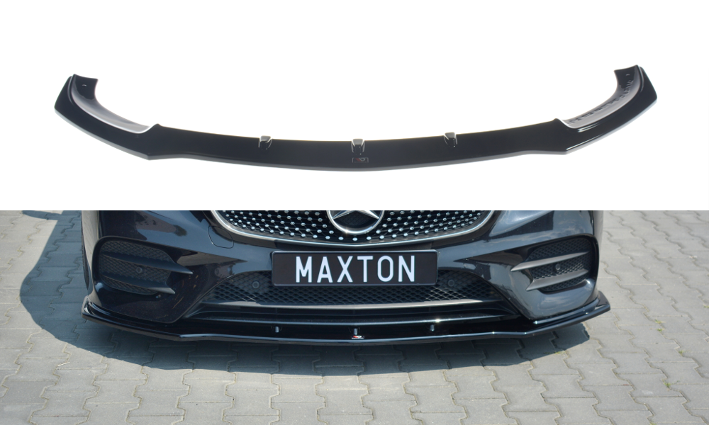 Maxton Design Mercedes E-Class AMG-Line Front Splitter Coupe - Gloss (W213 2016-2021) 3 eng pm front splitter v 1 mercedes benz e class w213 coupe c238 amg line 9056 14 1