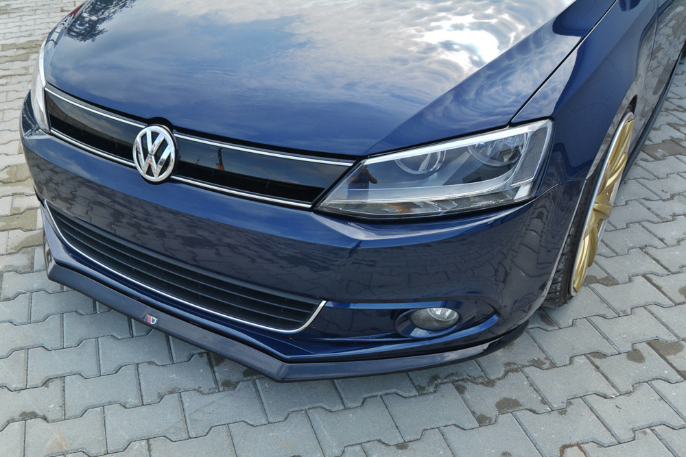 Maxton Design VW Jetta Front Lip - v2 Gloss (Mk6 2011-2014) 3 eng pm front splitter v 2 volkswagen jetta mk6 sedan preface 7365 3