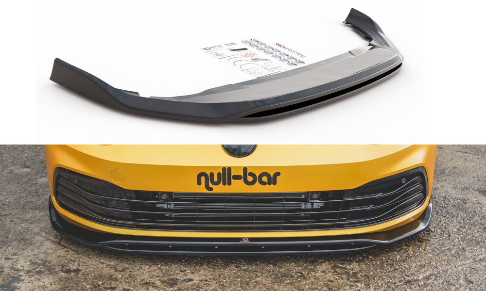 Maxton Design VW Golf 8 SE Front Lip V2 - Gloss (Mk8 2019-2024) 3 eng pm front splitter v 2 vw golf 8 9672 9