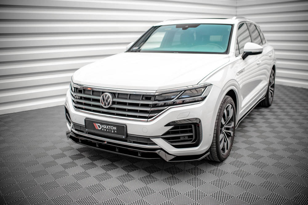 Maxton Design VW Touareg R-Line Front Splitter - Gloss (Mk3 2018-2023) 3 eng pm front splitter volkswagen touareg r line mk3 15480 6