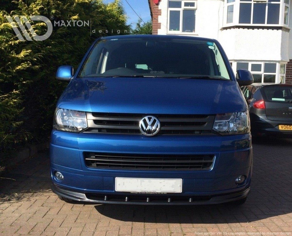 Maxton Design VW Transporter T5.5 Front Lip - Gloss (Facelift 2009-2015) 2 eng pm front splitter vw t5 facelift 984 2