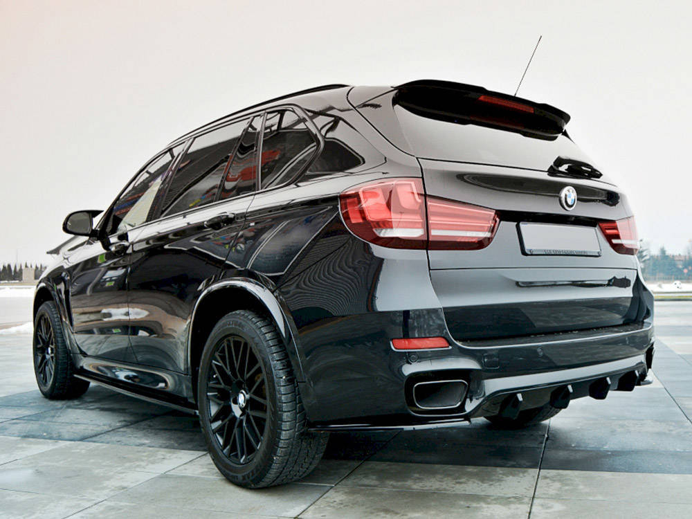 Maxton Design BMW X5 F15 Msport Rear Diffuser - GLOSS BLACK (2013-2018) 2 eng pm rear valance bmw x5 f15 m pack 6896 1