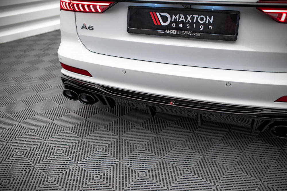 Maxton Design Audi A6 19+ REAR VALANCE + TIPS - GLOSS BLACK (2019+) 1 Maxton Design Audi A6 19+ REAR VALANCE + TIPS - GLOSS BLACK