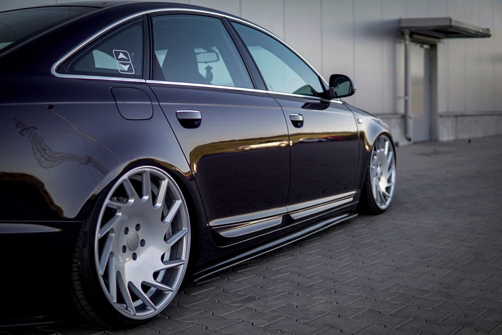 Maxton Design Audi A6 Side Skirt Extensions (C6) 2 eng pm side skirts diffusers audi a6 c6 s line preface facelift 2079 15