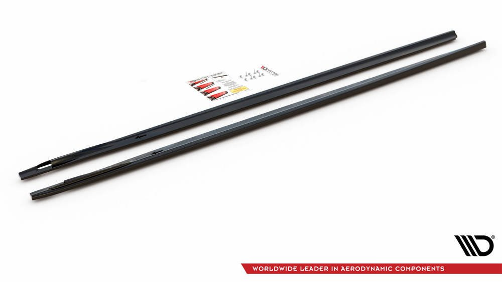 Maxton Design BMW 7 Series G11 MSport Side Skirt Extensions - Gloss (2015-2022) 2 eng pm side skirts diffusers for bmw 7 m pack g11 12300 6