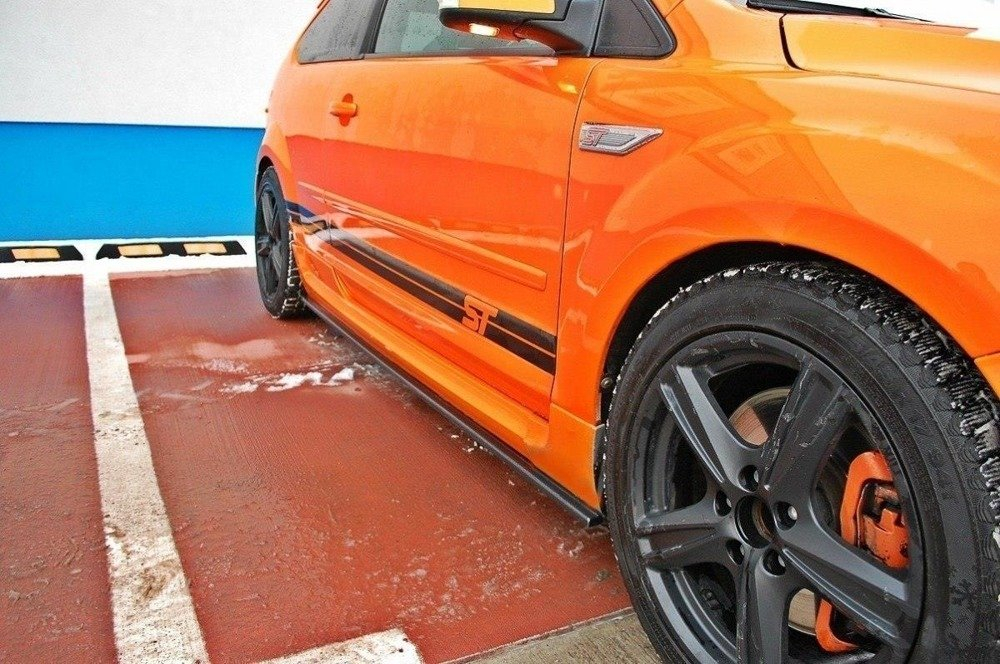 Maxton Design Ford Focus Mk2 ST Side Skirt Extensions - Matt (2005-2007) 3 eng pm side skirts diffusers ford focus st mk2 157 1