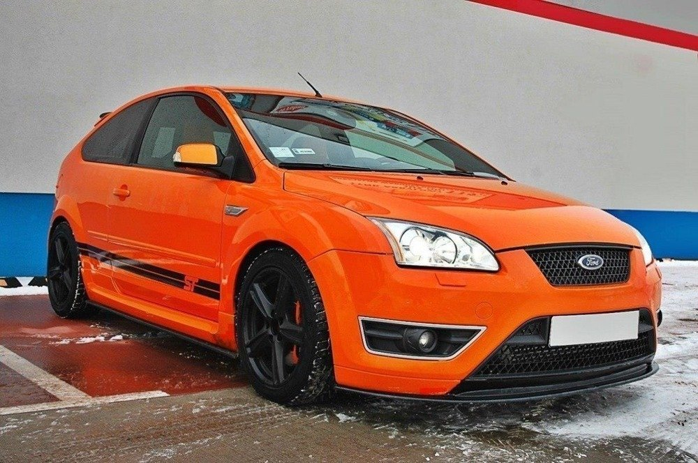 Maxton Design Ford Focus Mk2 ST Side Skirt Extensions - Matt (2005-2007) 2 eng pm side skirts diffusers ford focus st mk2 157 3