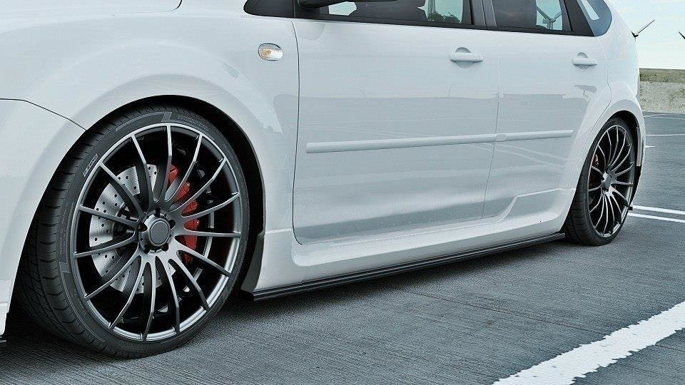 Maxton Design Ford Focus Mk2 ST Side Skirt Extensions - Matt (2005-2007) 1 Maxton Design Ford Focus Mk2 ST Side Skirt Extensions - Gloss