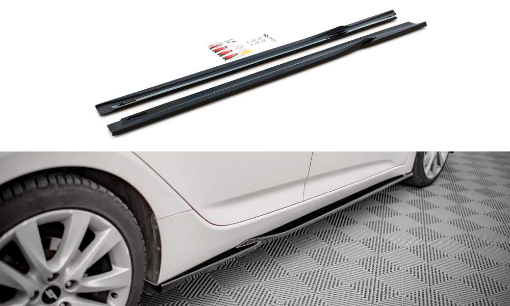 Maxton Design Hyundai i40 Side Skirt Extensions - Gloss (Mk1 2011-2014) 3 eng pm side skirts diffusers hyundai i40 mk1 15142 1
