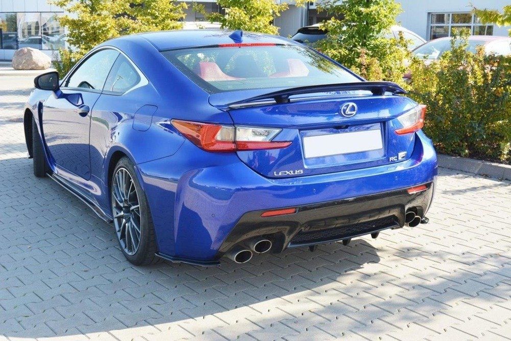 Maxton Design Lexus RC F Side Skirt Extensions - Gloss (Mk1 2014-2018) 3 eng pm side skirts diffusers lexus rc f 5551 4